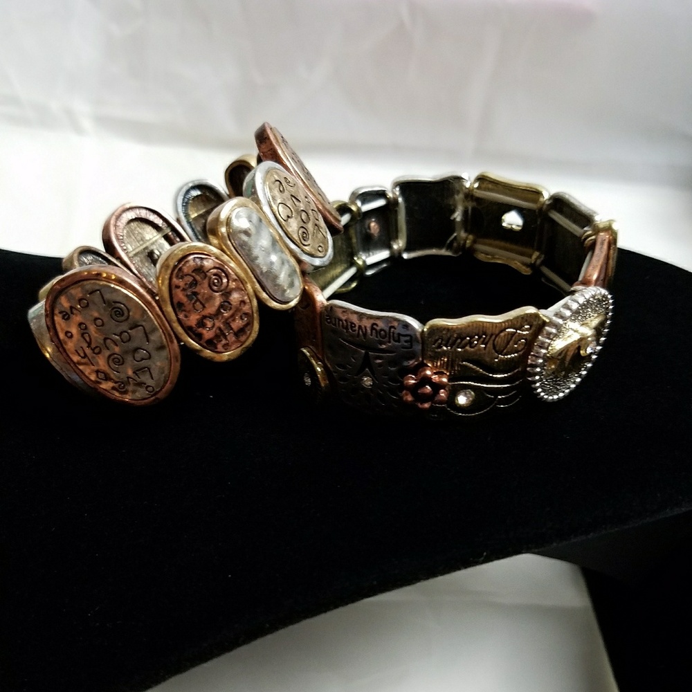 Bundle Of Two Inspirational Message Bracelets